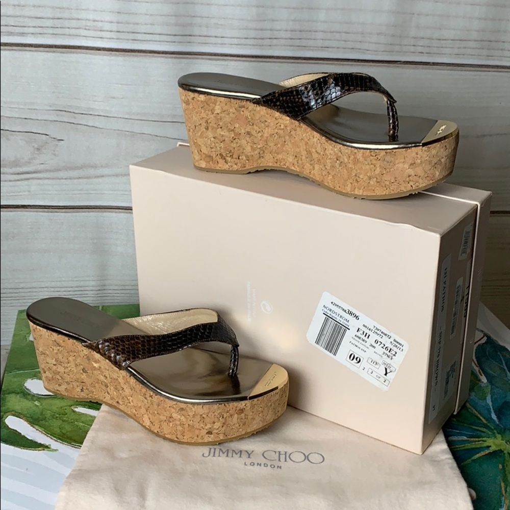 💥JIMMY CHOO CORK SANDALS👡👡 - Picture 8 of 8